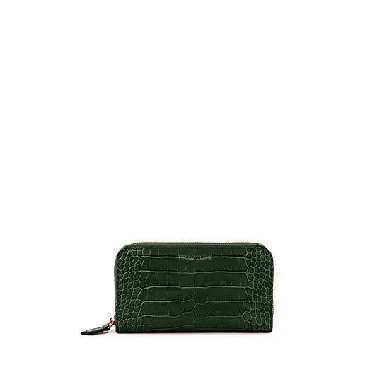 TB Zipwallet Croco - Dark Green