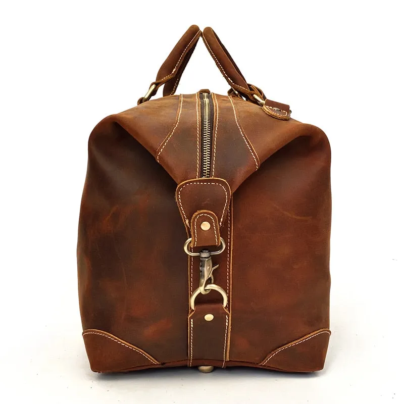 The Eira Duffle Bag | Vintage Leather Weekender