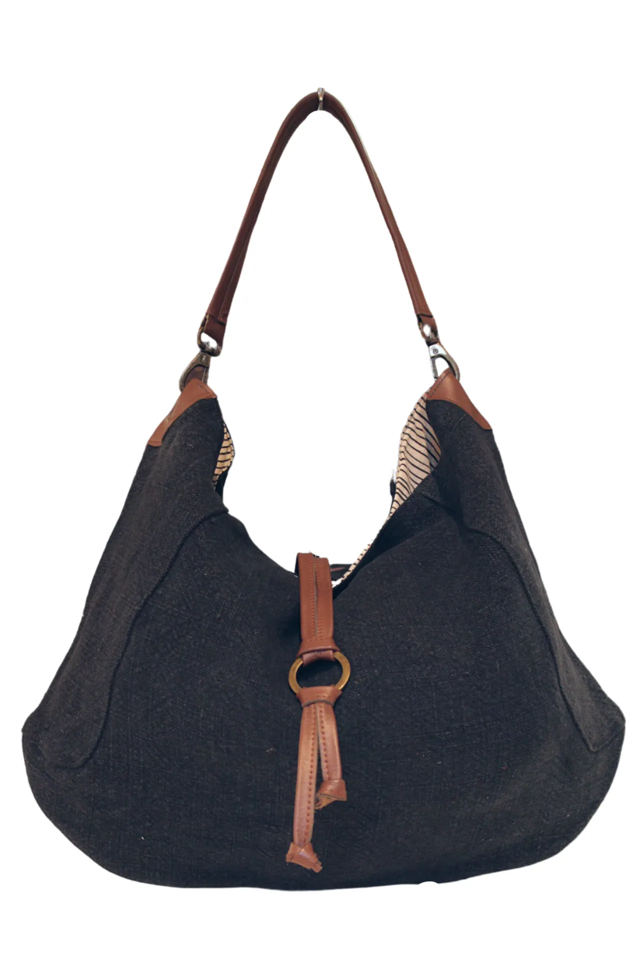 Urban Voyager Stonewashed Jute Shoulder Bag