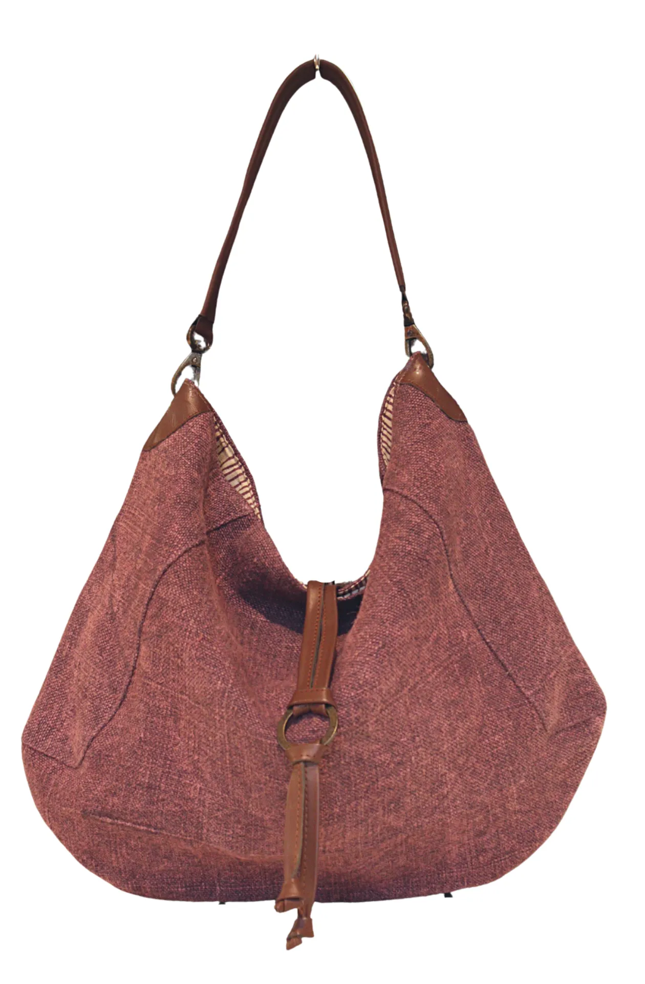 Urban Voyager Stonewashed Jute Shoulder Bag