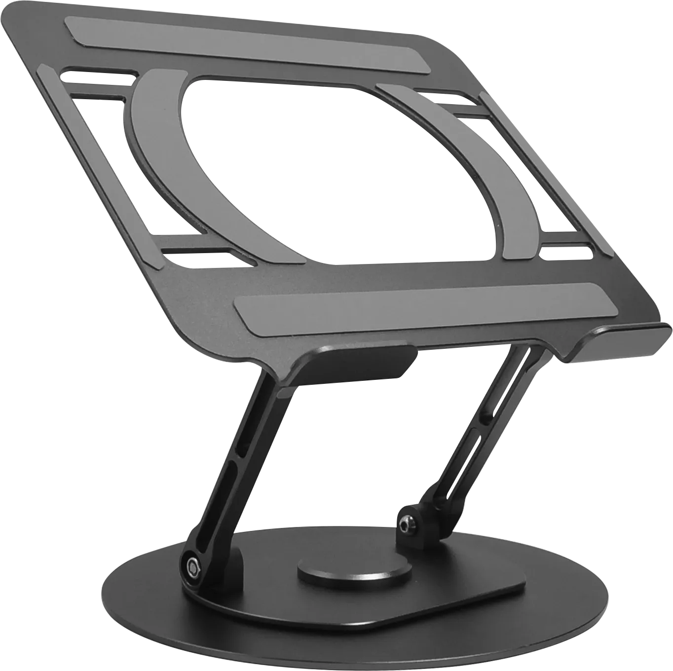 Vision Laptop Mount - Lifetime Warranty - Turntable Laptop Stand - Lifts Laptop Up To 150 Mm Above Desk - Suits Any Size