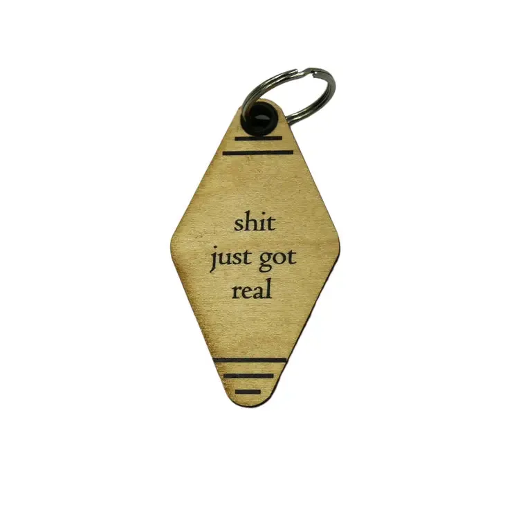 Wooden Funny Keychains