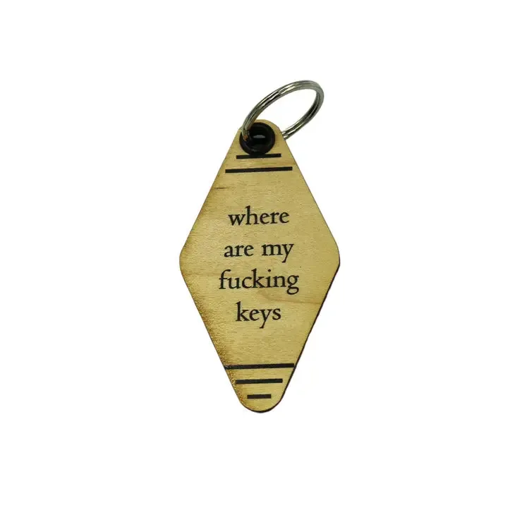 Wooden Funny Keychains