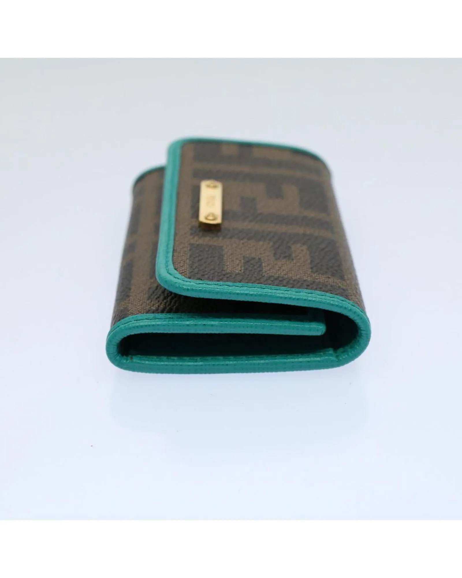 Zucca Canvas Key Case in Black and Brown